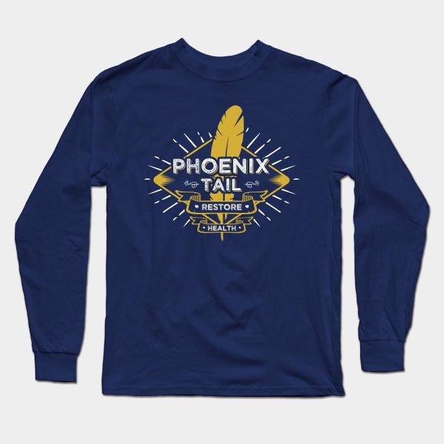 Phoenix Tail Long Sleeve T-Shirt by Alundrart